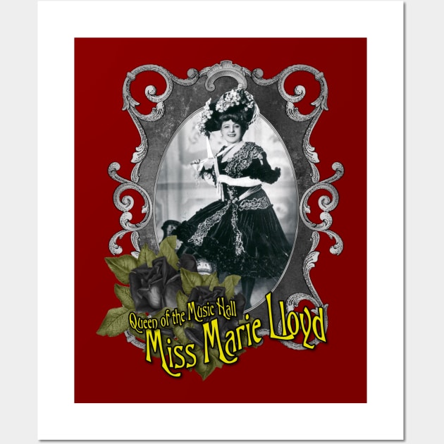 Miss Marie Lloyd Wall Art by Hiraeth Tees